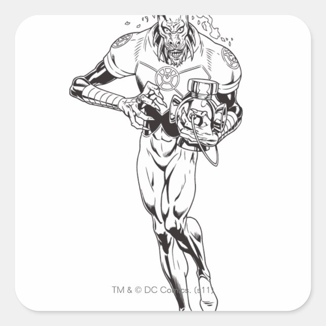 Sticker Carré Larfleeze - Agent Orange 6 (Devant)