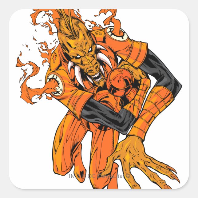 Sticker Carré Larfleeze - Agent Orange 7 (Devant)