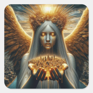 Sticker Carré Larmes pour la ville des Anges