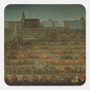 Sticker Carré L'arrivée d'Isabella de Parme