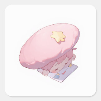 Sticker Carré L'Art Charme Whimsical