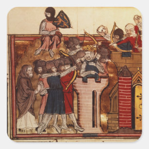 Sticker Carré L'assaut des Croisés contre Jérusalem