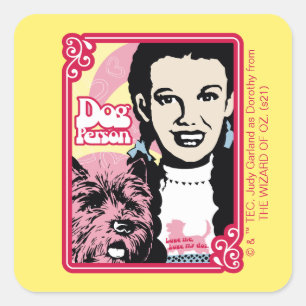 Sticker Carré L'Assistant D'Oz™   Dorothy™ & Toto™ - Personne de