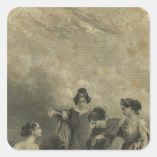 Sticker Carré L'atlas de Colton de demi de titre du monde