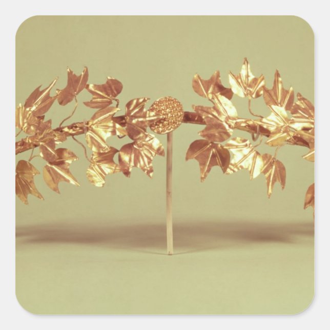 Sticker Carré Laurel Wreath, Mycenae (Devant)