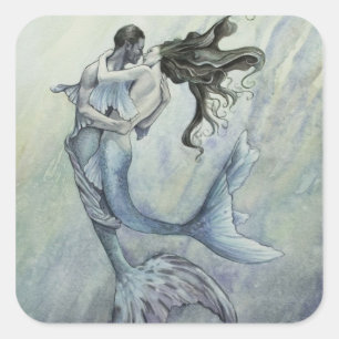 Sticker Carré L'autocollant 3 de baiser