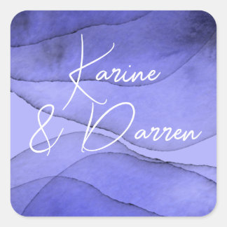 Sticker Carré Lavande violette bleue