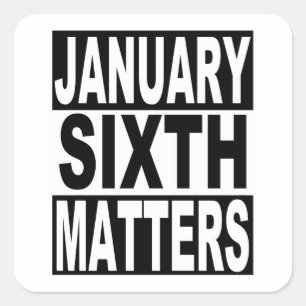 Sticker Carré Le 6 janvier, la démocratie américaine, un enjeu
