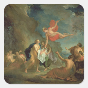 Sticker Carré Le Bacchus infantile livré par Mercury au Nym