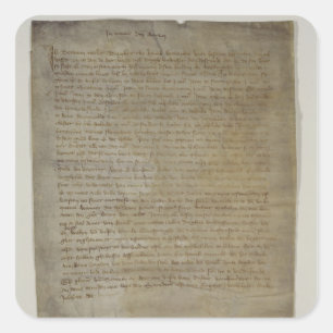 Sticker Carré Le bout et testament de l'artiste