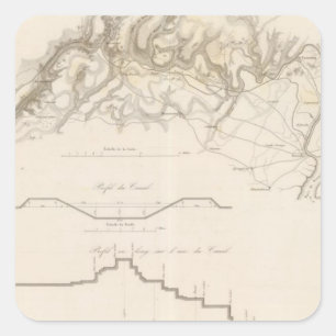 Sticker Carré Le canal Morris