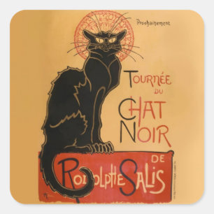 Sticker Carré Le Chat Noir