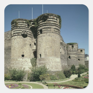 Sticker Carré Le Château d'Angers, achevé en 1238