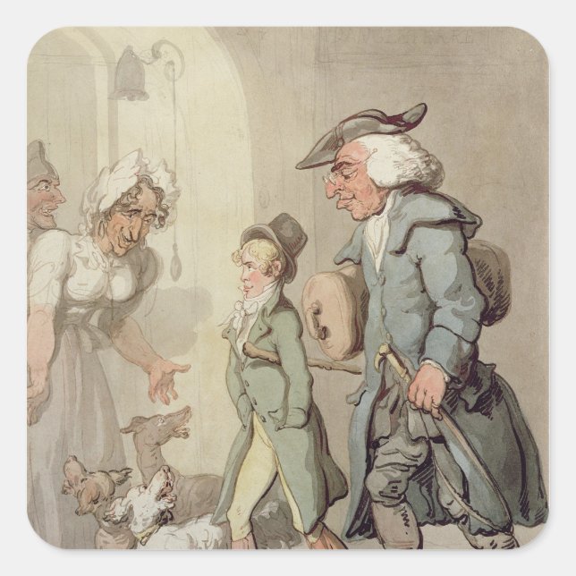 Sticker Carré Le chef de l'ours et de l'ours (Devant)