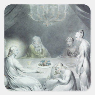 Sticker Carré Le Christ dans la Chambre de Martha et de Mary