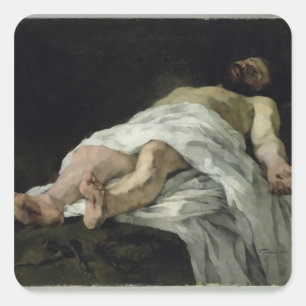 Sticker Carré Le Christ pris vers le bas de la croix, 1874