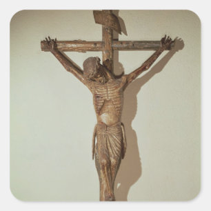 Sticker Carré Le Christ sur la croix, appelée "Le Devot le