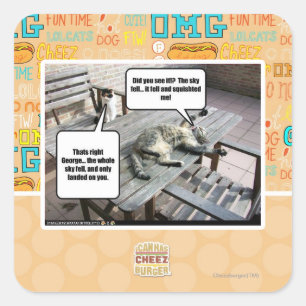 Sticker Carré Le ciel tombe