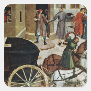 Sticker Carré Le coeur