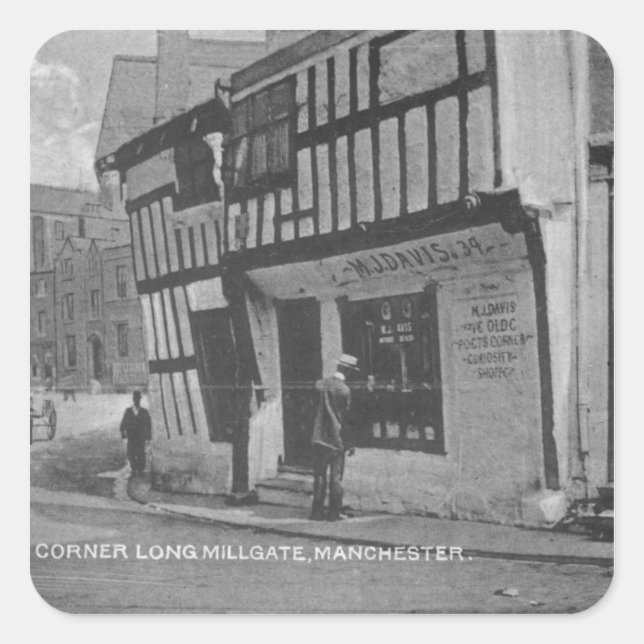 Sticker Carré Le coin du poète (Devant)