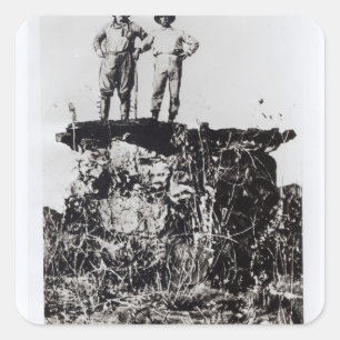 Sticker Carré Le colonel Roosevelt et le colonel Rondon à Navait