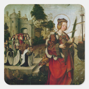 Sticker Carré Le Cortege des reliques de St. Auta