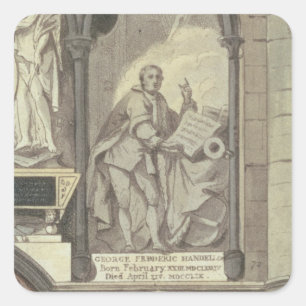 Sticker Carré Le côté Ouest du coin du poète, plaquent 25 de