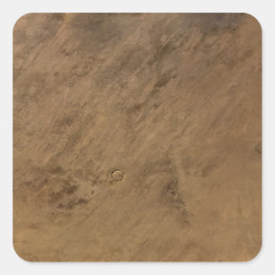 Sticker Carré Le cratère Tenoumer en Mauritanie