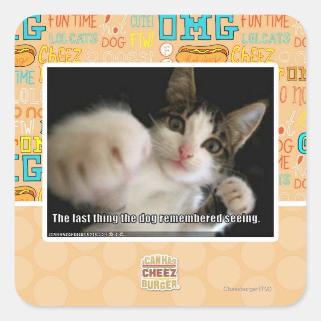 Sticker Carré Le dernier (Devant)