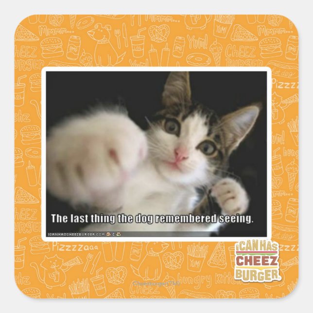 Sticker Carré Le dernier (Devant)