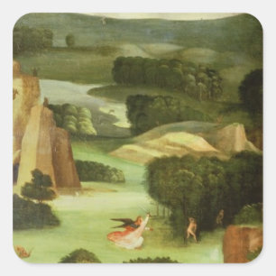 Sticker Carré Le dernier jugement : Intérieur de gauche