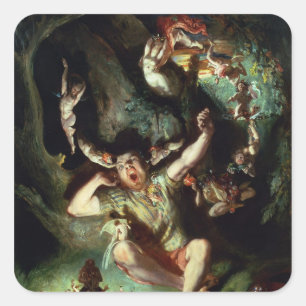 Sticker Carré Le désenchantement du fond