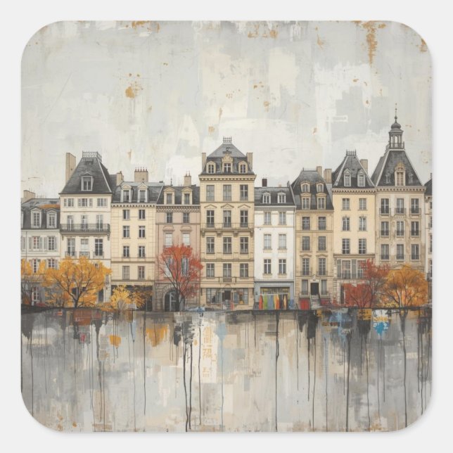 Sticker Carré Le design The Quarters 02  (Devant)