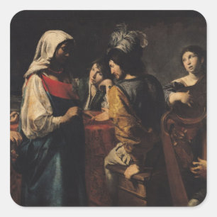 Sticker Carré Le diseur de bonne aventure