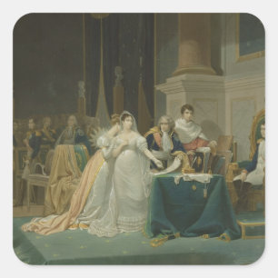 Sticker Carré Le divorce de l'impératrice Joséphine (1763-1814) 