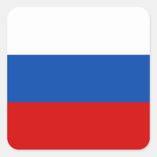 Sticker Carré Le drapeau de la Russie
