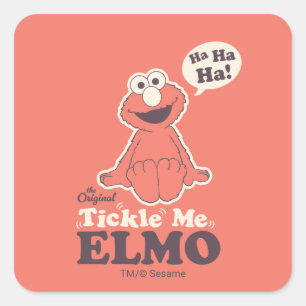 Sticker Carré Le Elmo Original qui me Chatouille