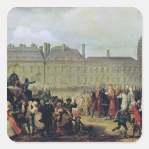 Sticker Carré Le faire-part de la signature du Traité