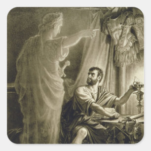 Sticker Carré Le fantôme de Jules César, dans le jeu par Willi