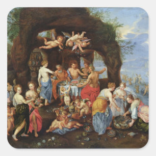 Sticker Carré Le festin des dieux