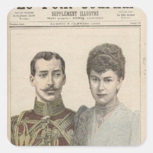 Sticker Carré Le Fiançailles d'Albert Victor Duke de