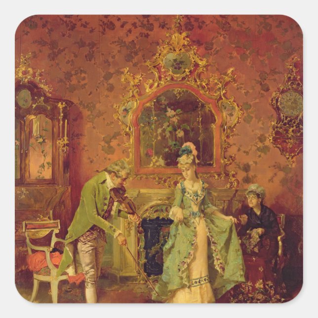 Sticker Carré Le Fiddler (Devant)