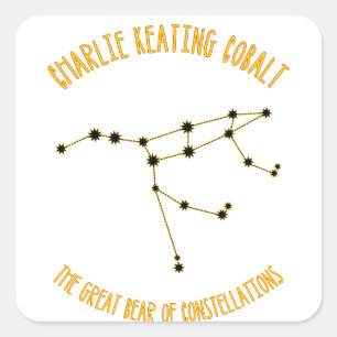 Sticker Carré Le grand ours