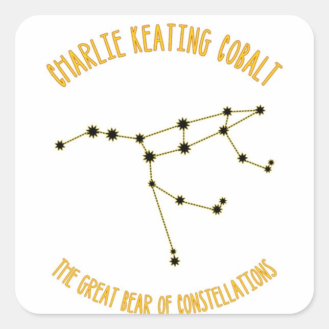 Sticker Carré Le grand ours (Devant)