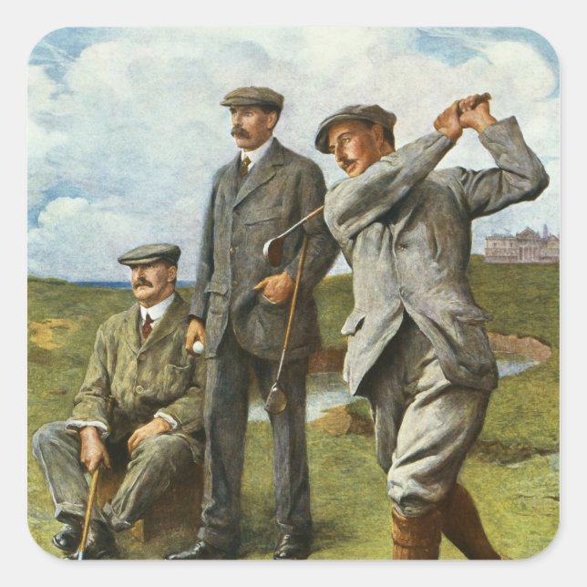 Sticker Carré Le grand triumvirat (Devant)