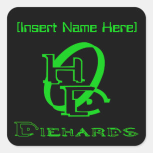 Sticker Carré Le graphique de Gamer de conservateurs entrent