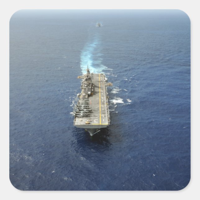 Sticker Carré Le groupe Kearsarge Amphibious Ready (Devant)