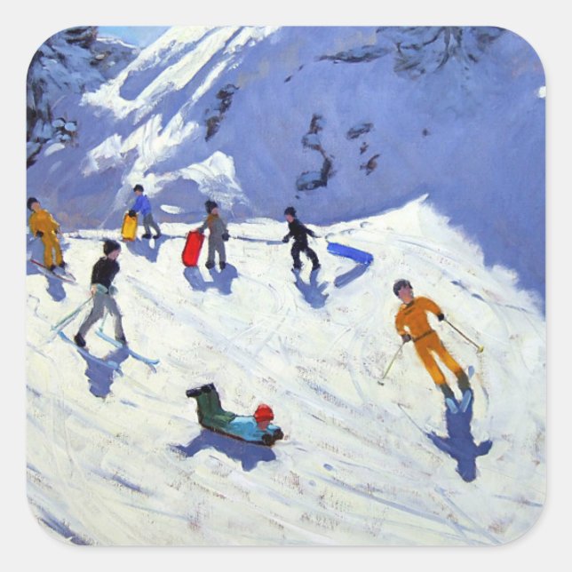 Sticker Carré Le Gully Belle Plagne 2004 (Devant)