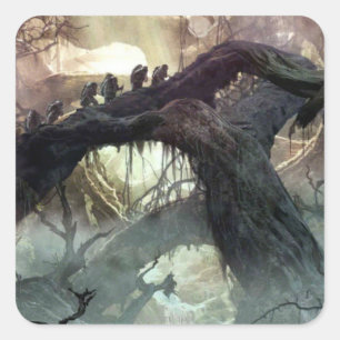 Sticker Carré LE HOBBIT : DESOLATION DE SMAUG™ Concept Art 2