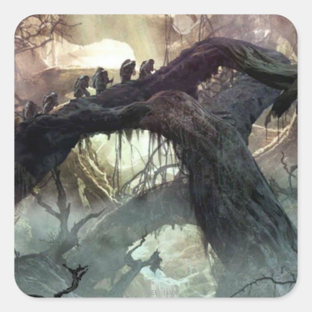 Sticker Carré LE HOBBIT : DESOLATION DE SMAUG™ Concept Art 2 (Devant)